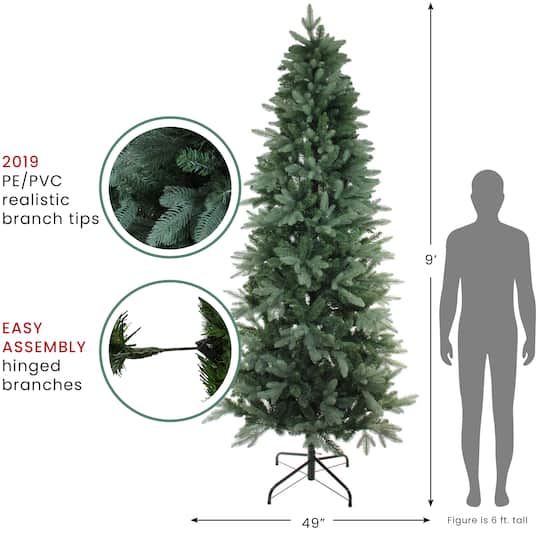Northlight 9ft. Unlit Real Touch™ Slim Washington Frasier Fir Artificial Christmas Tree